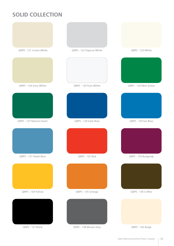 Kynar 500 Paint Color Chart